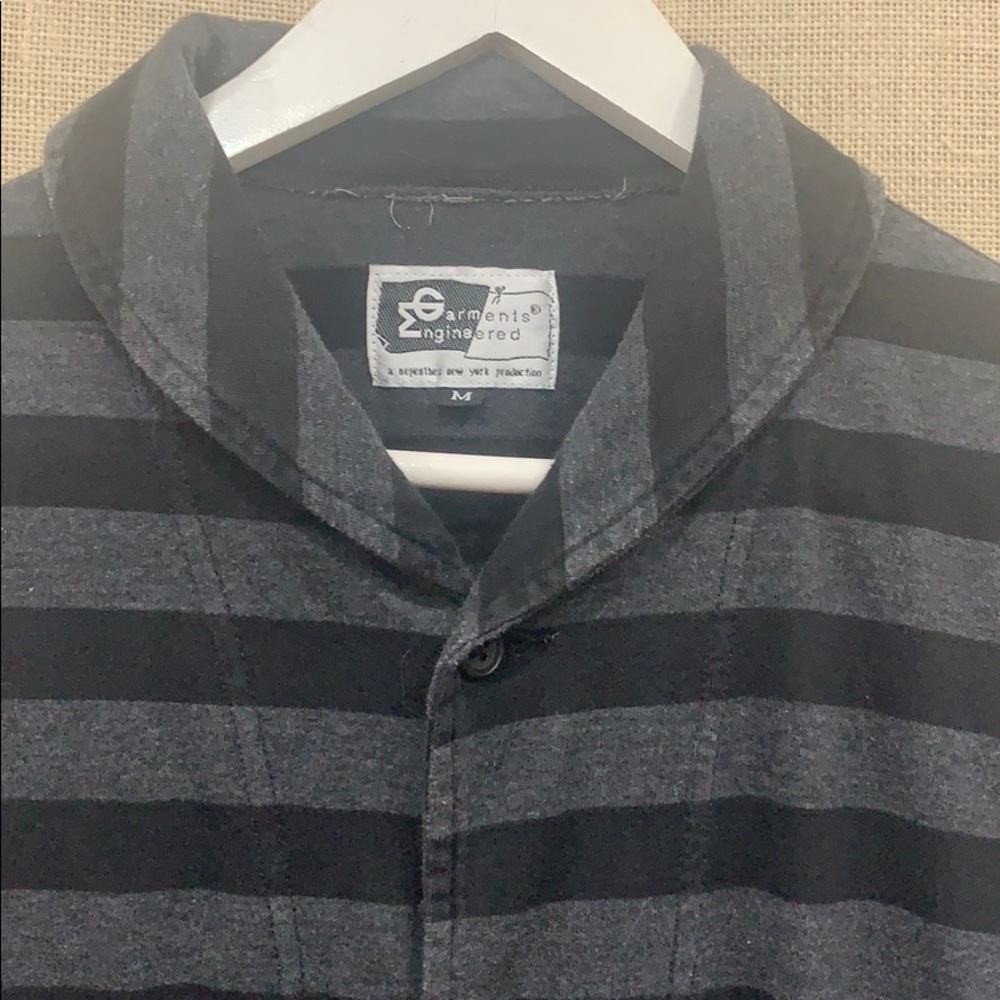 EG prison stripe button up cardigan - Picture 2 of 8